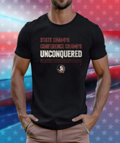 FSU Football Unconquered State Conference Champs TShirts