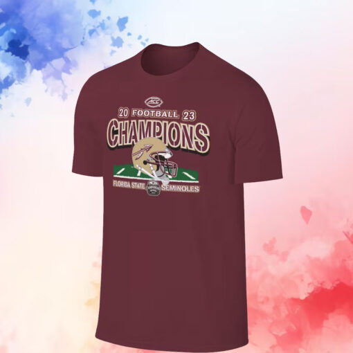 Garnet Florida State Seminoles 2023 ACC Football Conference Champions T-Shirts