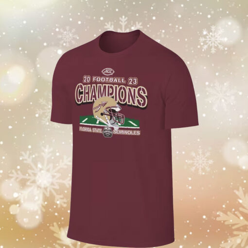 Garnet Florida State Seminoles 2023 ACC Football Conference Champions T-Shirt