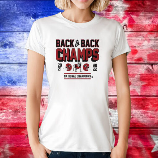 Georgia Football Back To Back Champs T-Shirts