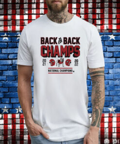 Georgia Football Back To Back Champs Shirts