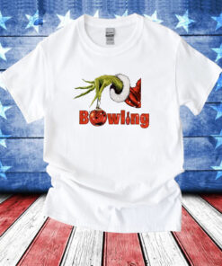 Grinch Hand Bowling Ugly Christmas T-Shirts