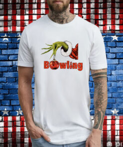 Grinch Hand Bowling Ugly Christmas T-Shirt