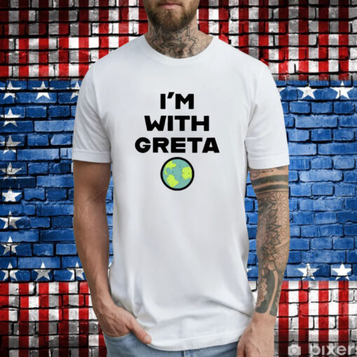 I’m With Great Planet Earth Green Climate Tee Shirt