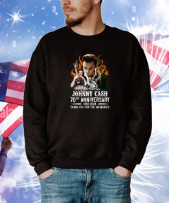 Johnny Cash 70th Anniversary 1954-2024 Thank You For The Memories Shirts
