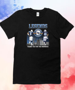 Legends Steve Mcnair And Frank Wycheck Tennessee Titans Thank You For The Memories Shirts