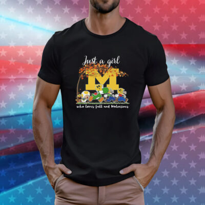 Mario Michigan Just A Girl Who Loves Fall And Wolverines Sweatshirt