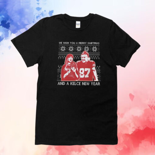 Merry Swiftmas Taylor And Kelce New Year T-Shirts