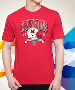 Miami University Redhawks 2023 Mac Football Conference Champions T-Shirt