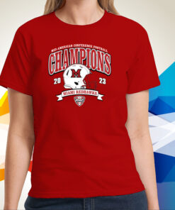 Miami University Redhawks 2023 Mac Football Conference Champions T-Shirt