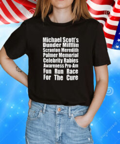 Michael Scott’s Dunder Mifflin Scranton Meredith Palmer Memorial Tee Shirt