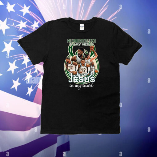 Milwaukee Bucks In My Veins Jesus In My Heart Shirt