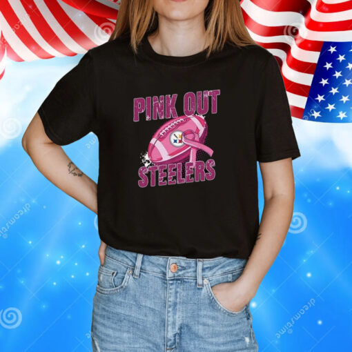 Pink Out Steelers Tee Shirt