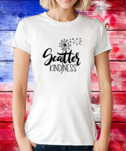 Scatter Kindness Dandelion Letter Casual T-Shirt