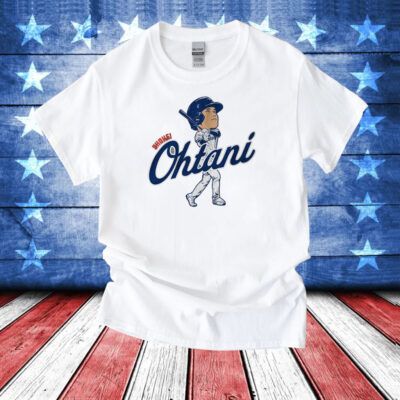 Shohei Ohtani Batting Caricature T-Shirts