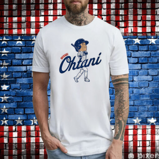 Shohei Ohtani Batting Caricature Tee Shirt