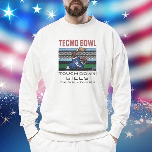 Tecmo Bowl Touch Down Bills Thurman Thomas Sweatshirt