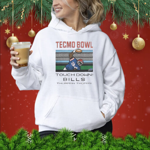 Tecmo Bowl Touch Down Bills Thurman Thomas Hoodie