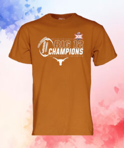 Texas Longhorns 2023 Big 12 Football Champions Locker Room T-Shirts