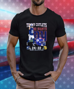 Tommy Cutlets Go Giants NY 24-22 T-Shirt