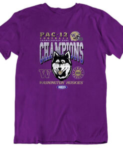 Washington Huskies 2023 Pac-12 Champions T-Shirts