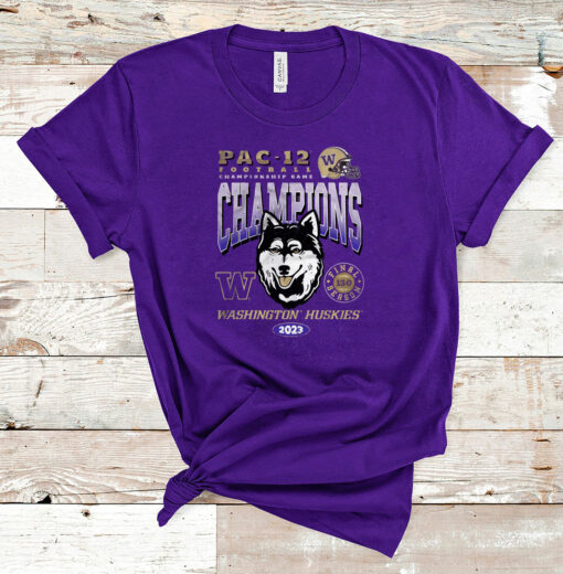 Washington Huskies 2023 Pac-12 Champions T-Shirt