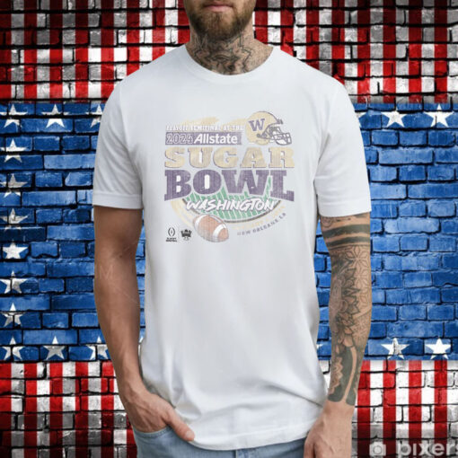 Washington Huskies 2024 CFP Sugar Bowl Off-White T-Shirts