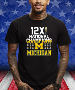 Michigan 12X National Champions Shirt
