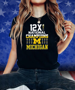 Michigan 12X National Champions Shirts