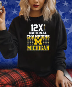 Michigan 12X National Champions Shirts