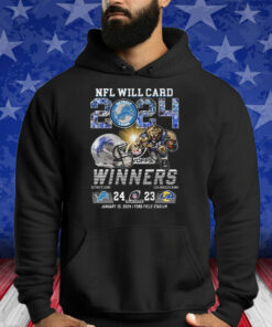 2024 NFL Wild Card Playoffs Winners Lions 24-23 Rams Shirts