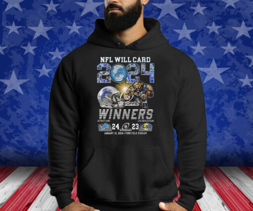 2024 NFL Wild Card Playoffs Winners Lions 24-23 Rams Shirts