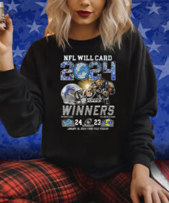 2024 NFL Wild Card Playoffs Winners Lions 24-23 Rams Shirts