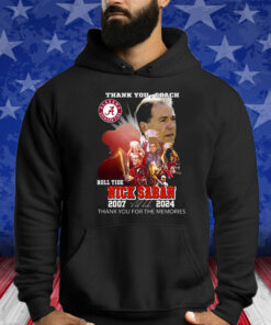 Thank You Coach Roll Tide Nick Saban 2007 – 2024 Thank You For The Memories Shirts