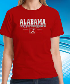 Alabama Baseball Stack Tee Shirt