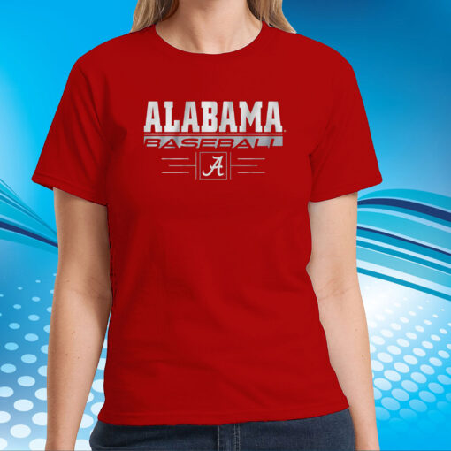 Alabama Baseball Stack Tee Shirt