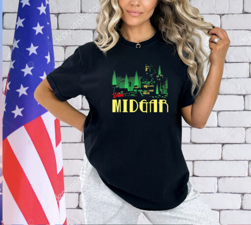 Final fantasy visit midgar T-shirt