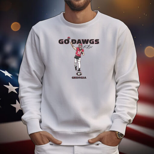 Georgia Football: Carson Beck Go Dawgs Tee Shirts