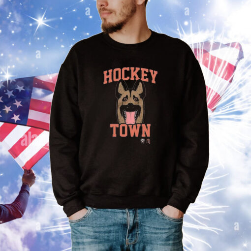 Hockey Town Dog Mask Tee TShirt