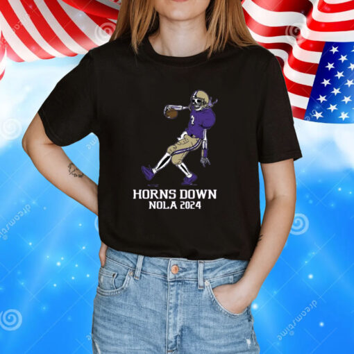 Horns Down WA Nola 2024 T-Shirt