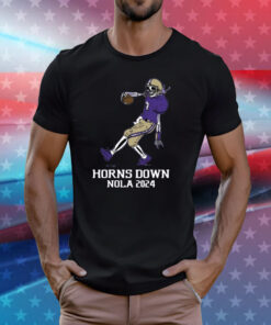 Horns Down WA Nola 2024 Tee Shirt