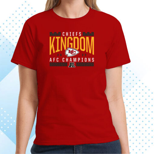 Kansas City Chiefs 2023 Afc Champions Hometown Not Done T-Shirts