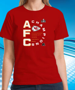 Kansas City Chiefs 2023 Afc Champions Right Side Draw T-Shirts
