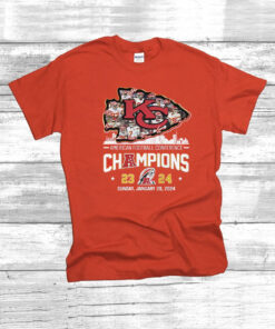 Kansas City Chiefs American Football Conference Champions 23 24 Sunday January 28 2024 T-Shirt