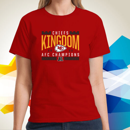 Kansas City Chiefs Kingdom 2023 Afc Champions Not Done T-Shirts