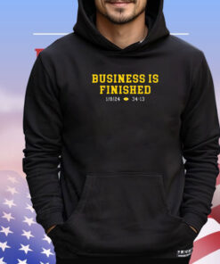 Michigan Business Is Finished 1 8 24 34 -13 Shirt