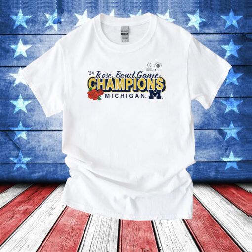 Michigan Rose Bowl Champions 2024 Tee Shirt