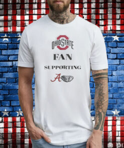 Ohio State Fan Supporting Crimson Tide T-Shirt