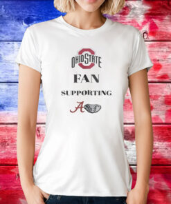 Ohio State Fan Supporting Crimson Tide Tee Shirt