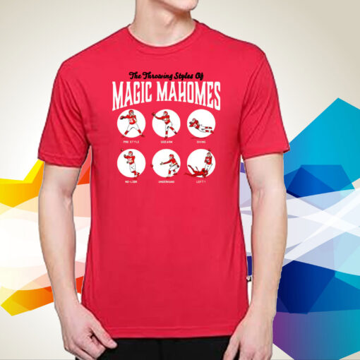 Patrick Mahomes Throwing Styles Merch T-Shirt